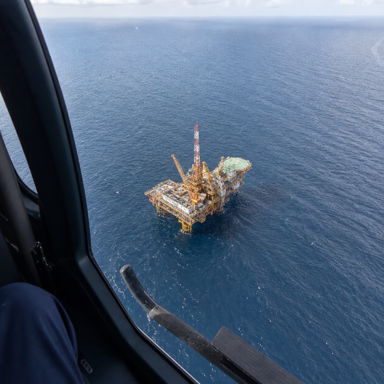 Offshore platform rising out of the South China Sea